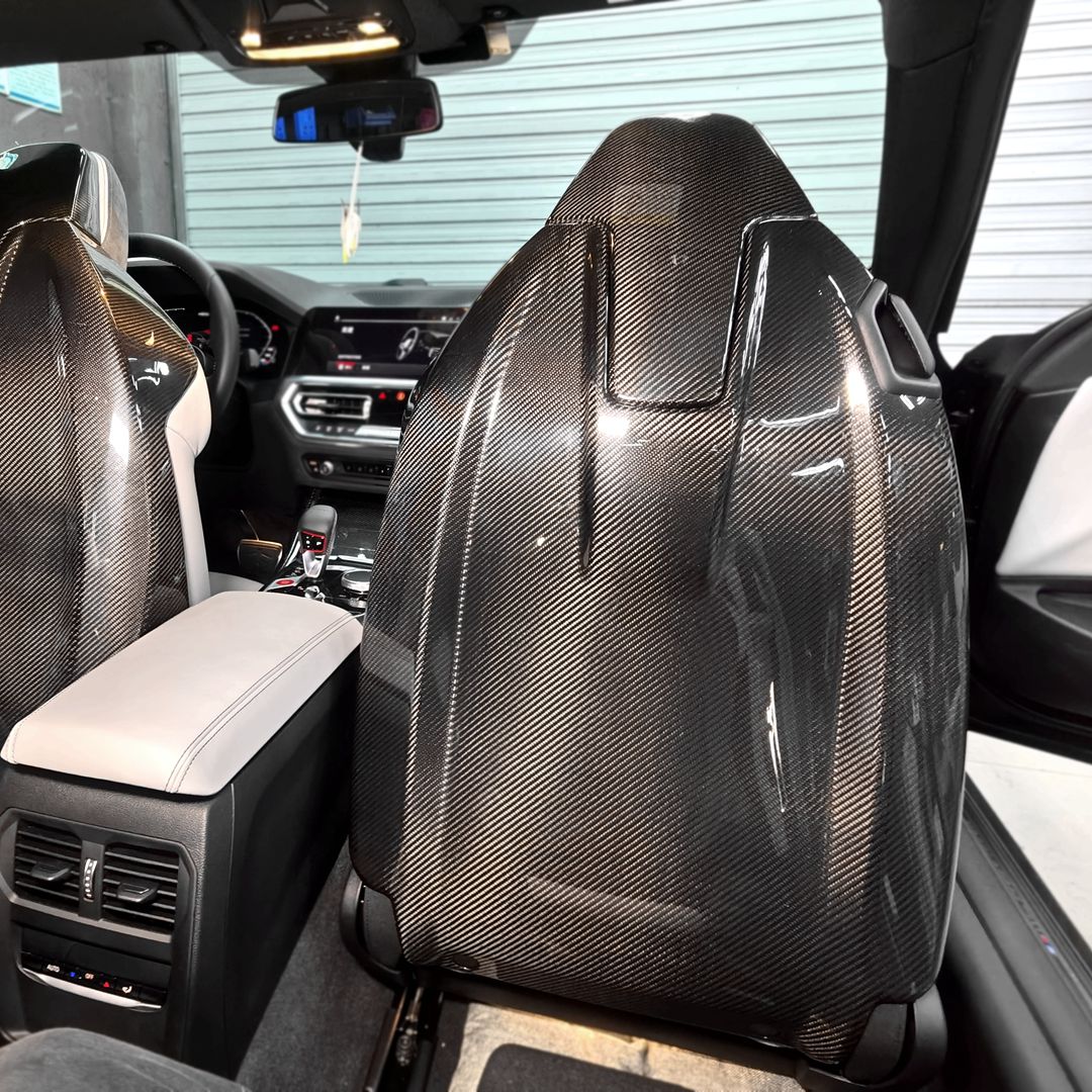 G8X Dry Carbon Fiber Seat Back Covers
